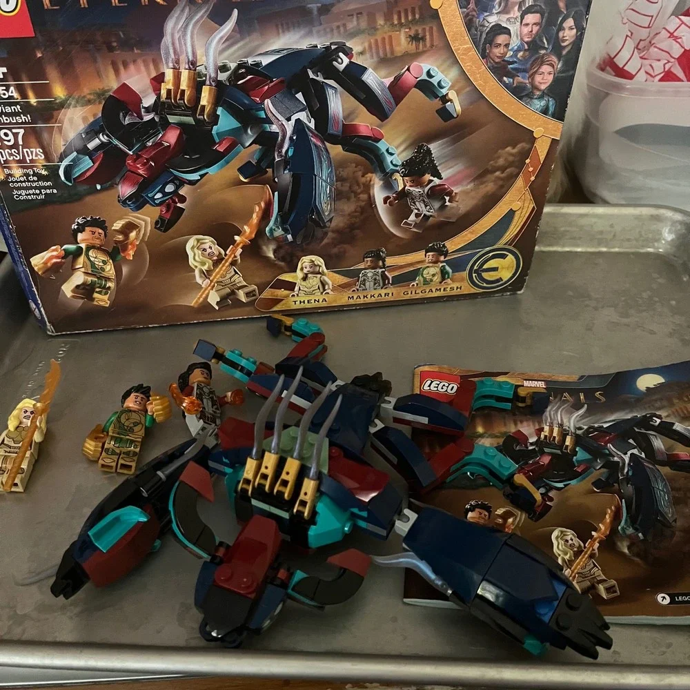 Lego Marvel Eternals Set 76154 Deviant Ambush Box Manual Thena Makkari Gilgamesh